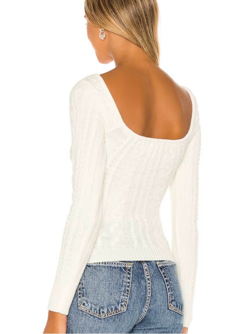 MAJORELLE Fallone Sweater in Cream size medium - Picture 6 of 10